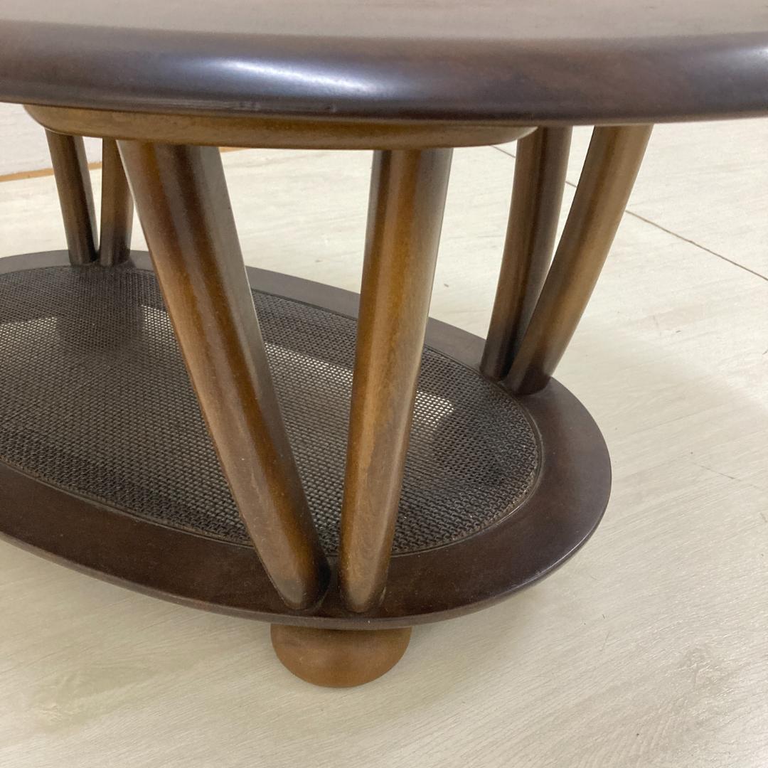 【カリモク】リビングテーブル　センターテーブル　楕円