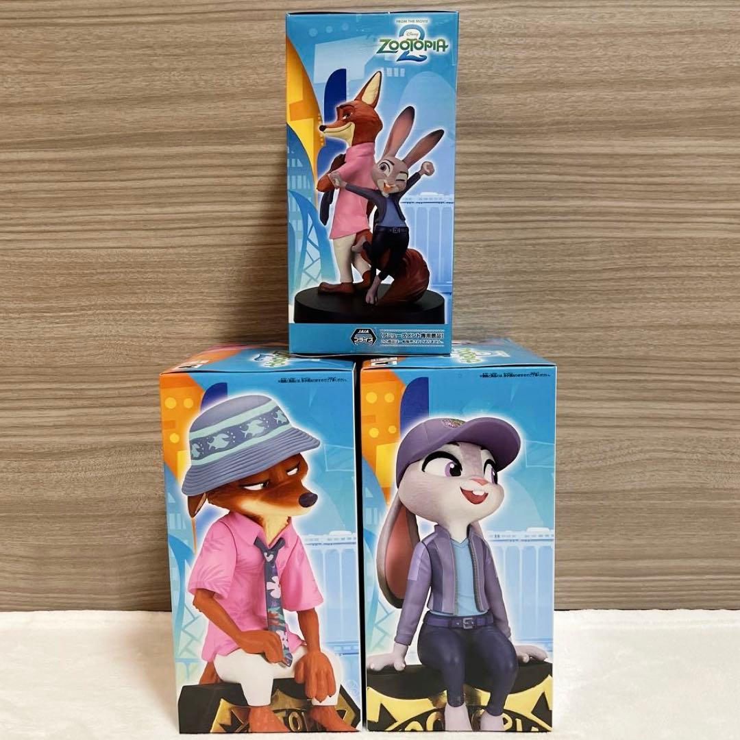 ディズニー　ズートピア2　ジュディ　ニック　フィギュア　3点セット