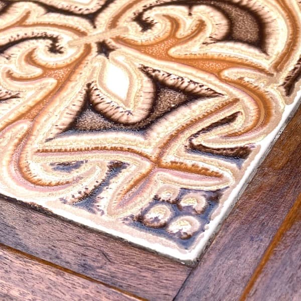 関西限定　送料別　ジープラン　ガラスコーヒーテーブル　タイルトップローテーブル2