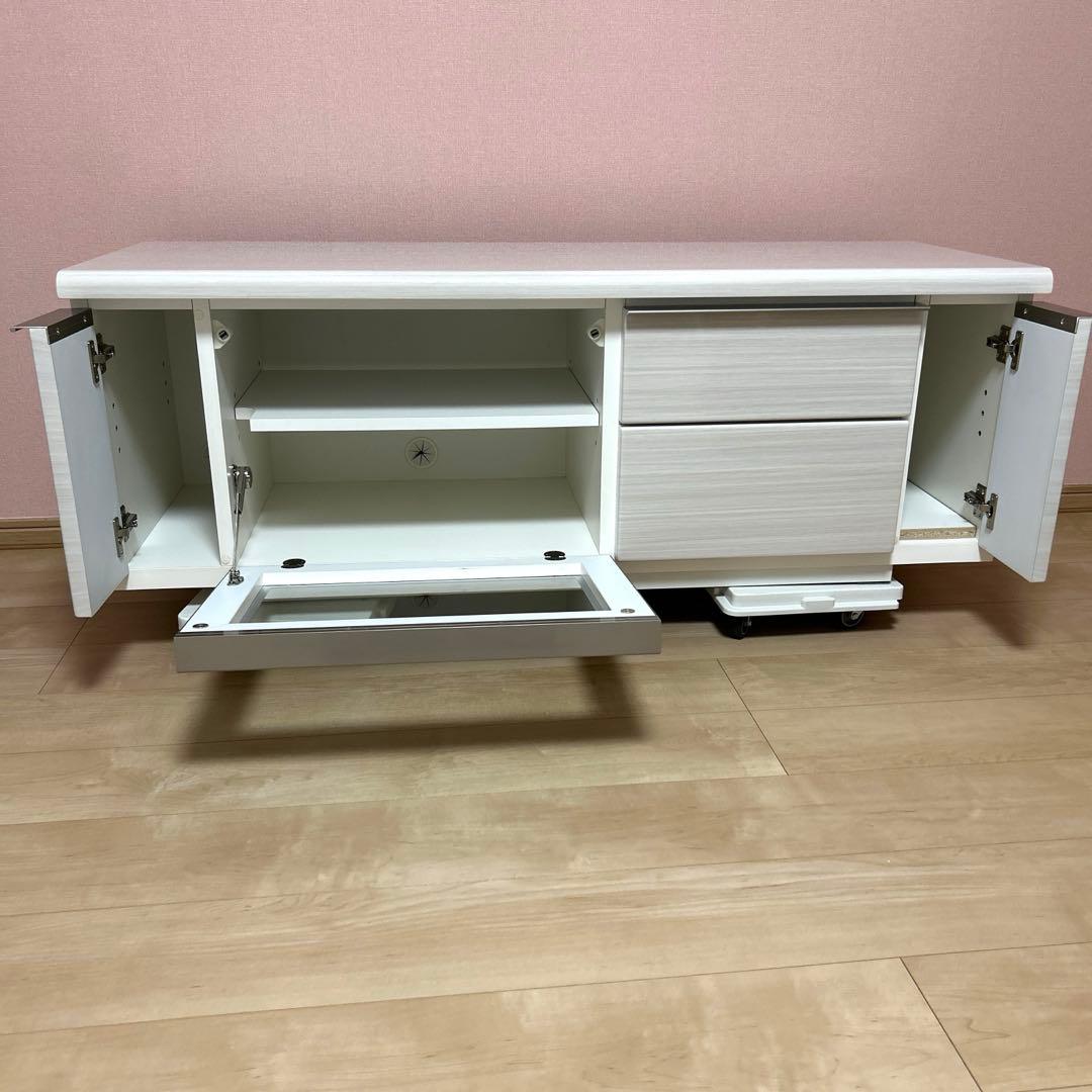 【美品】 ニトリ　テレビ台　ローボード ポスティア　125 WH 白　ホワイト