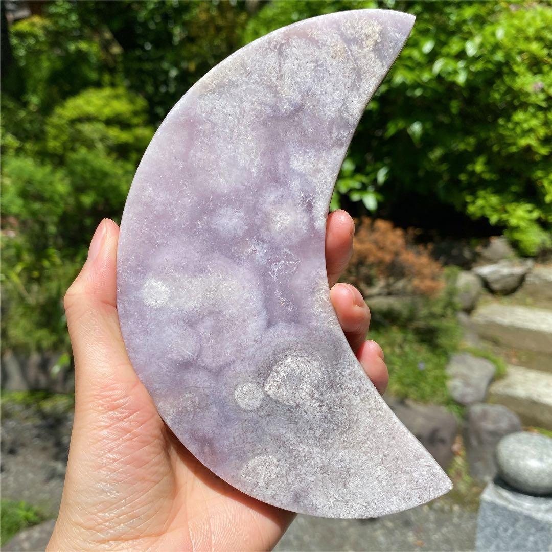 パステルラベンダー　ピンクアメジスト　ムーン　水晶