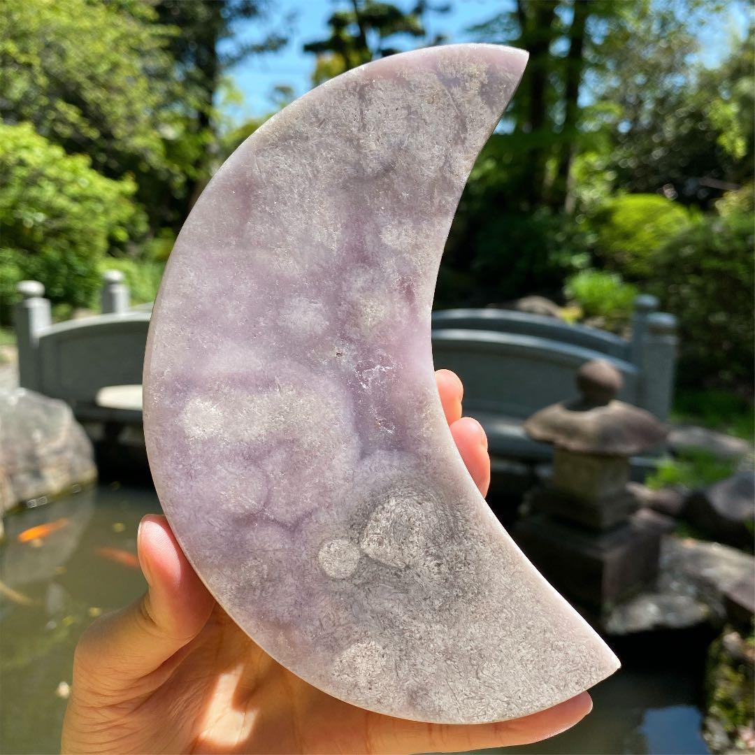 パステルラベンダー　ピンクアメジスト　ムーン　水晶