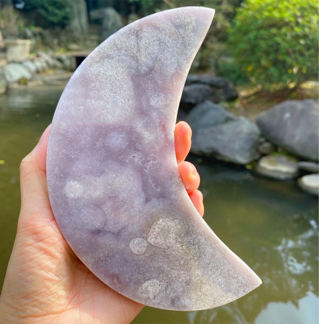 パステルラベンダー　ピンクアメジスト　ムーン　水晶