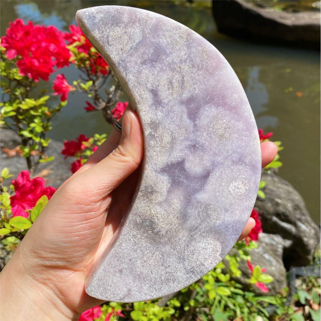 パステルラベンダー　ピンクアメジスト　ムーン　水晶