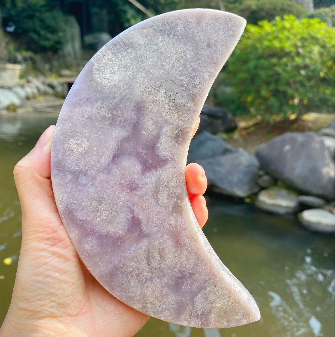 パステルラベンダー　ピンクアメジスト　ムーン　水晶