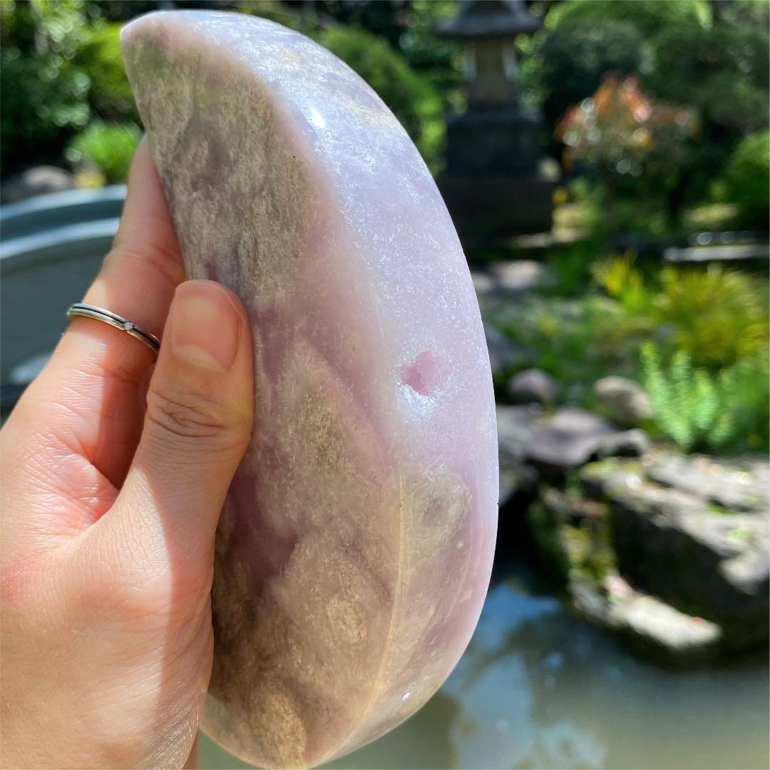 パステルラベンダー　ピンクアメジスト　ムーン　水晶