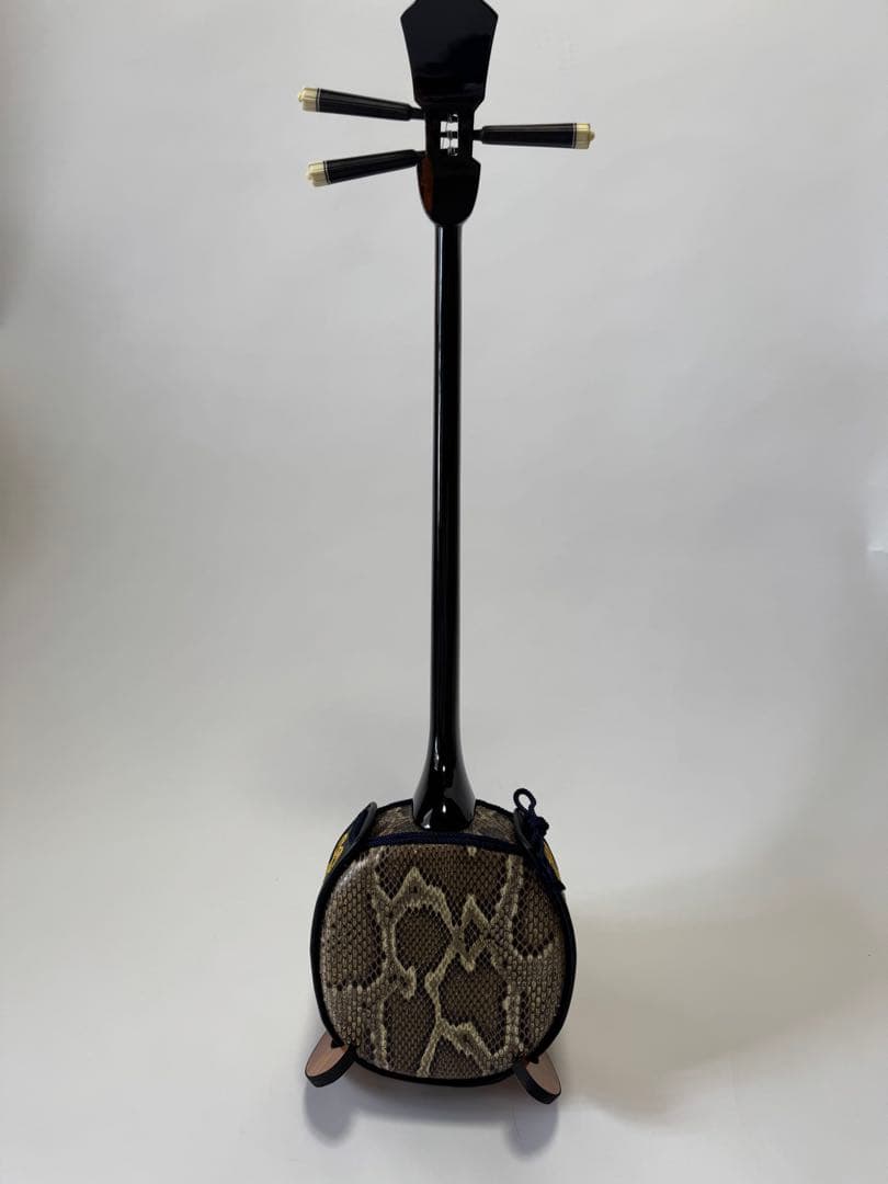 三線 蛇皮 真壁型 岸本尚登 ハードケースセット