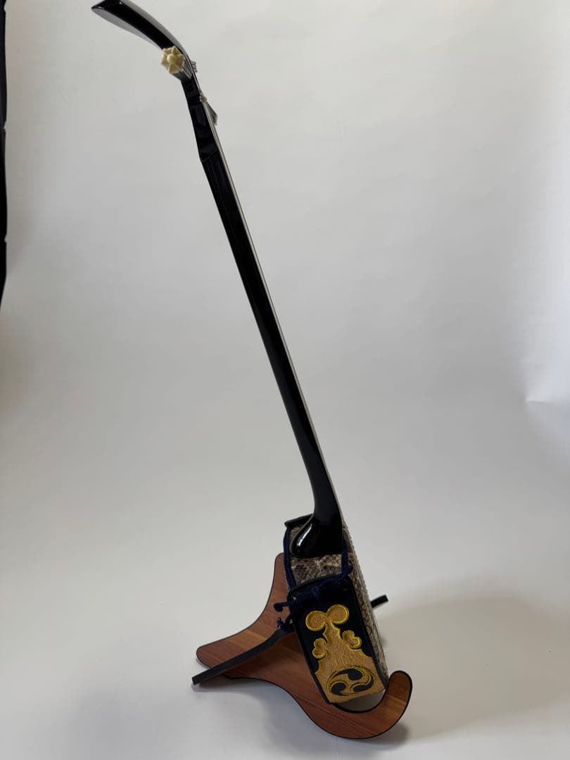 三線 蛇皮 真壁型 岸本尚登 ハードケースセット