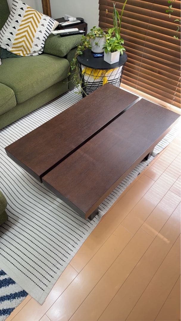 モーダエンカーサ　ダークブラウン デザイン ローテーブル