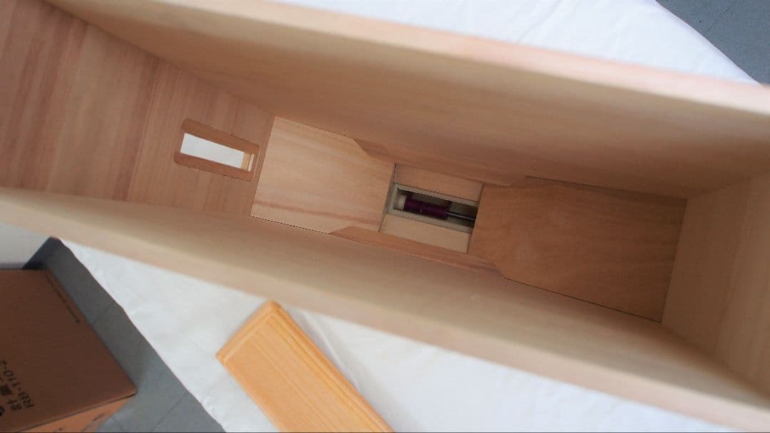 ★キャスター付 桐製スリムライスボックス(米びつ) ６kg 未使用品★