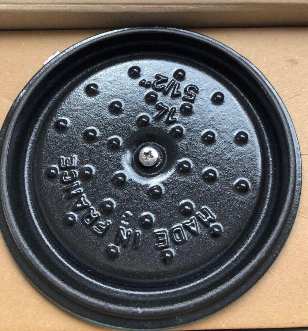 【新品】ストウブ ラウンド ラメール 14cm (生涯保証付) 真鍮ノブ