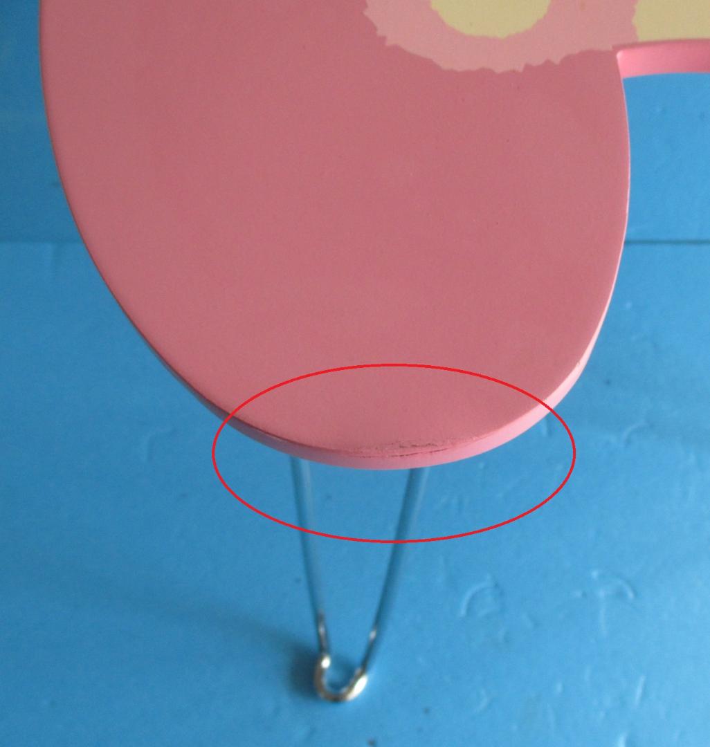 年代物◎マイメロディミニテーブル　折り畳み◎サンリオMYMELODY