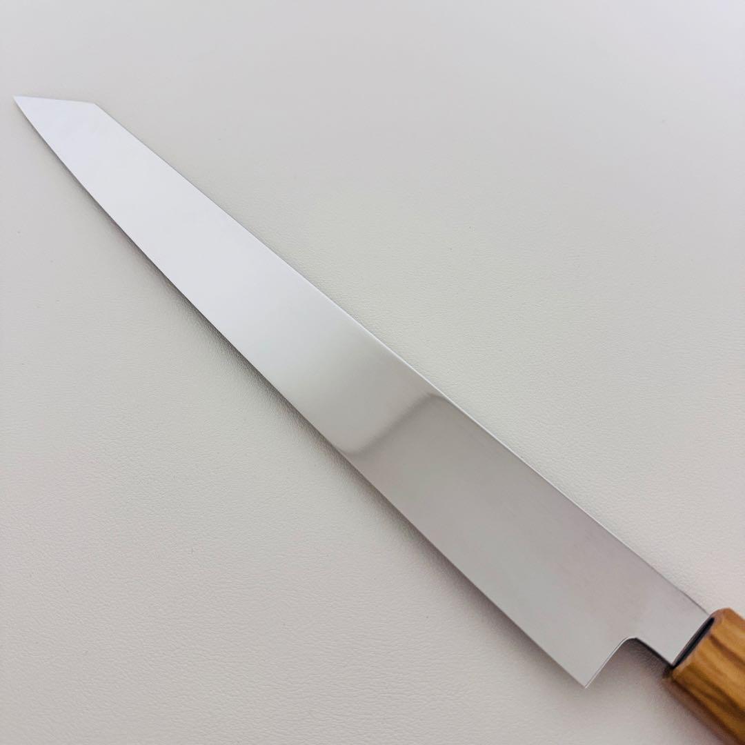 270mm 切付柳刃包丁 鏡面　オリーブウッド八角柄 刺身包丁 全鋼 和包丁