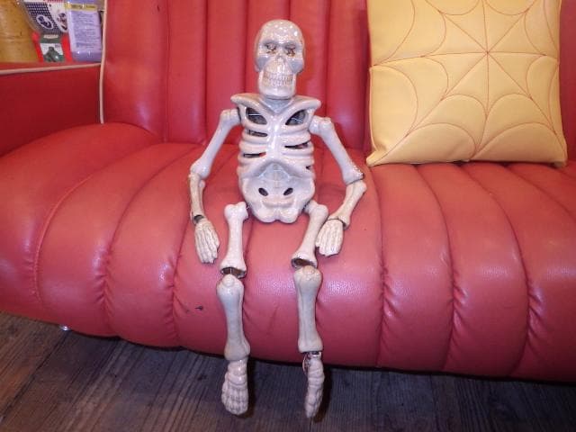 ビンテージ★スカル★キャンドルホルダー★灰皿★ハロウィン★お香★骨★置物★悪趣味