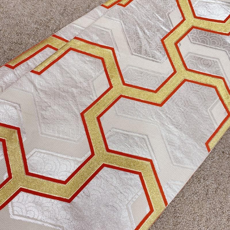 410ag72帯締め帯揚げしごき◎七五三 着物&袋帯&長襦袢 セミアンティーク