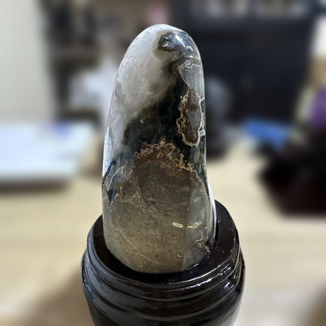 高品質　アメジスト　原石　クラスター　約1.2kg 台座付