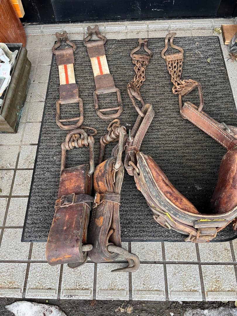 馬具、馬の鞍、馬車の鞍、馬車の革ベルト、馬の革ベルト、ばんえい競馬、番場馬、