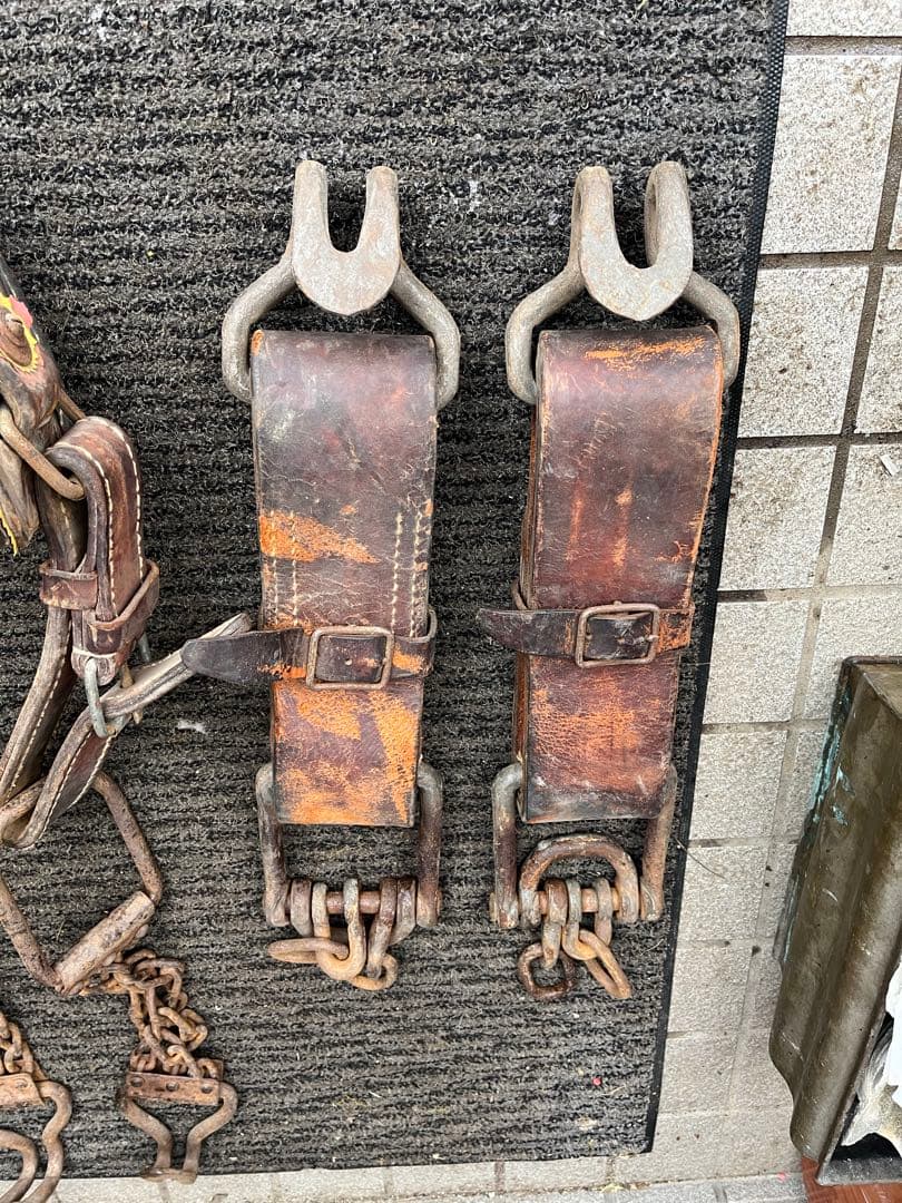 馬具、馬の鞍、馬車の鞍、馬車の革ベルト、馬の革ベルト、ばんえい競馬、番場馬、