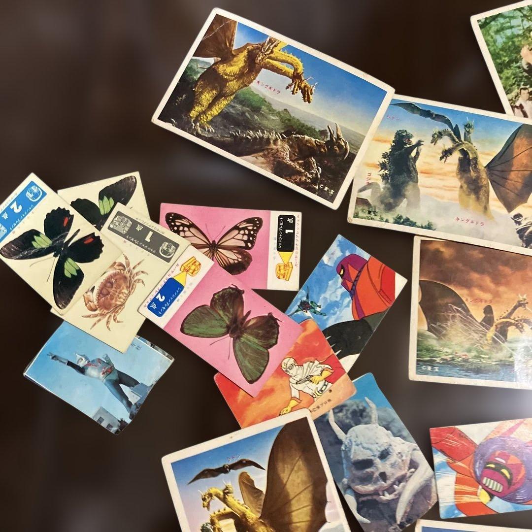 昭和30年代後半～40年代前半向け★東映★ゴジラ多め★蝶★カードコレクション