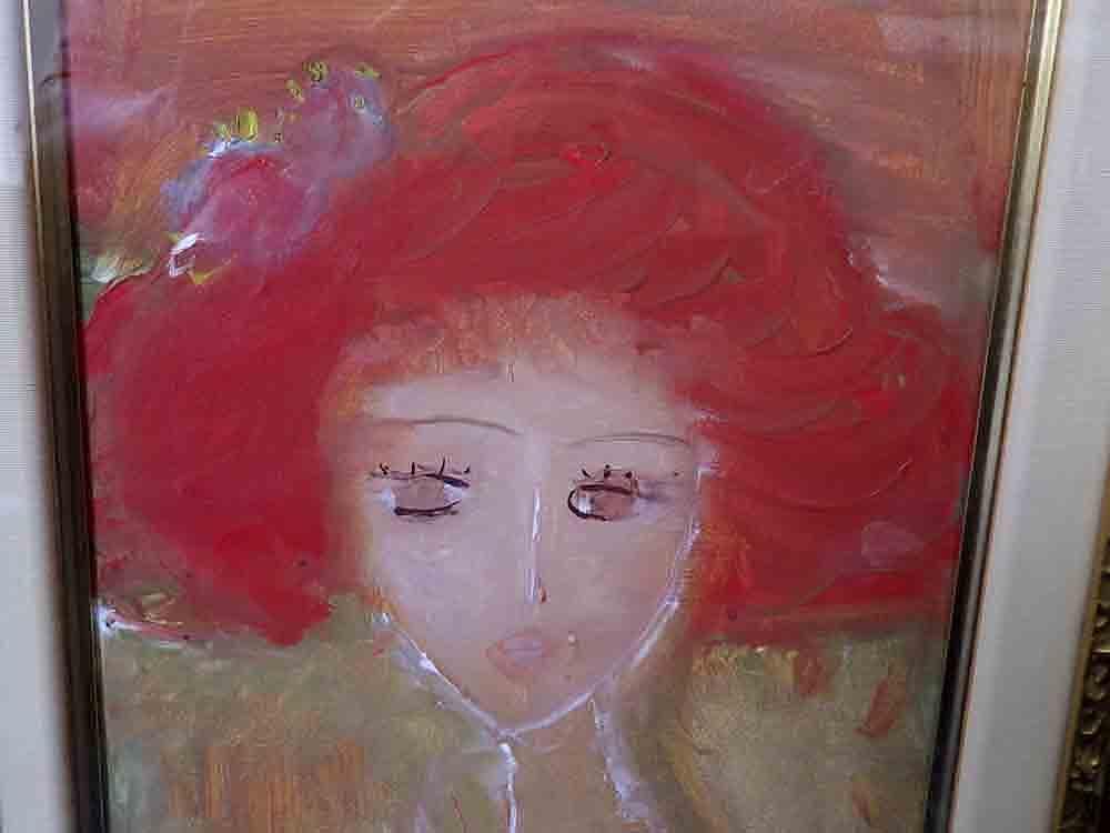 織田広喜 少女 油彩画 F3号 サイン おだひろき オダヒロキ - メルカリ