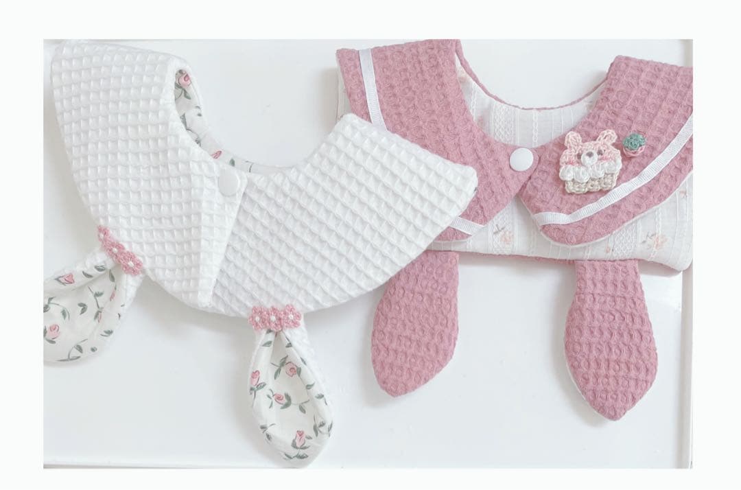 ハンドメイドスタイ　うさみみセーラースタイ　Hana様