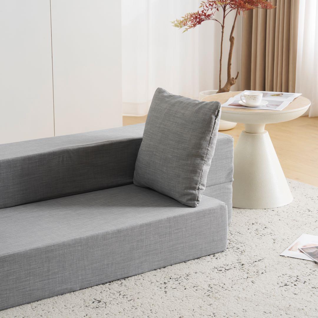 【新品】組立不要 ローソファベッド 軽量 こたつ用 高反発