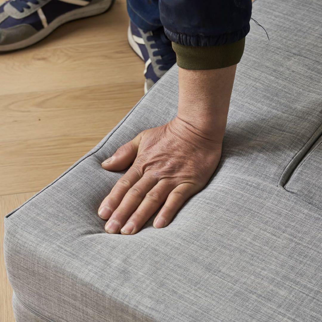 【新品】組立不要 ローソファベッド 軽量 こたつ用 高反発