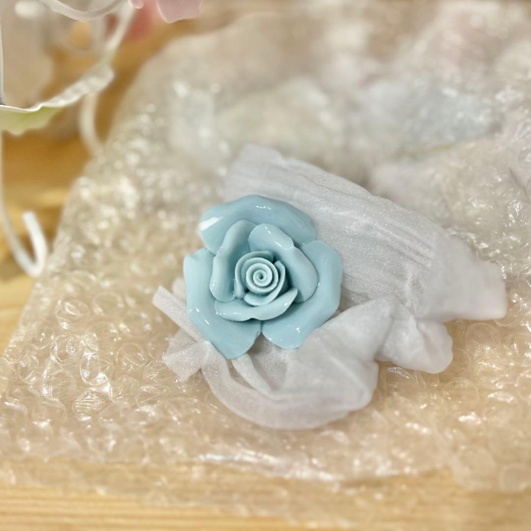 ホワイトアイアンペンダントライト/花の装飾/調光調色電球付き