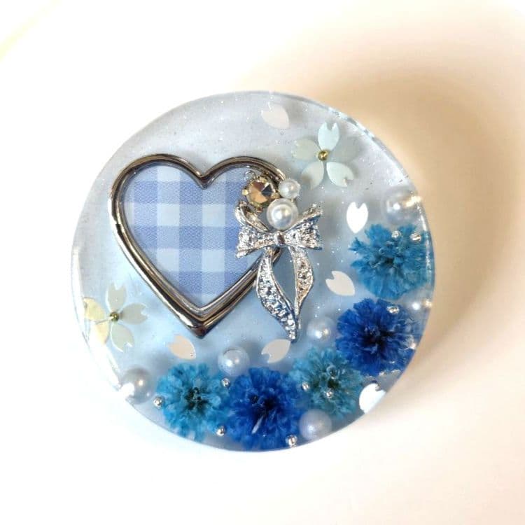 メグえもん　レジンヘアゴム ヘアアクセサリー　丸　約３.5cm