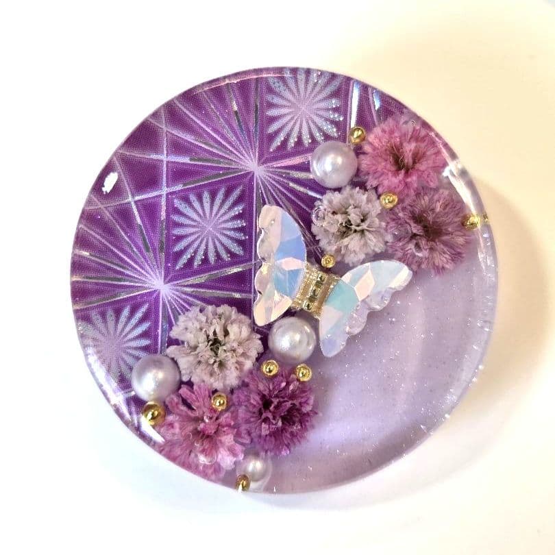 メグえもん　レジンヘアゴム ヘアアクセサリー　丸　約３.5cm