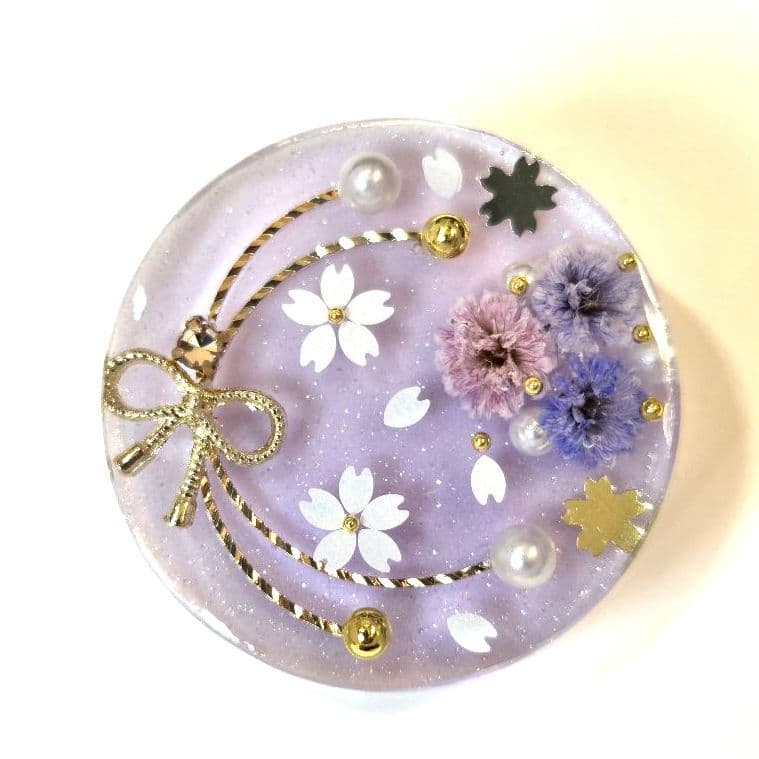 メグえもん　レジンヘアゴム ヘアアクセサリー　丸　約３.5cm