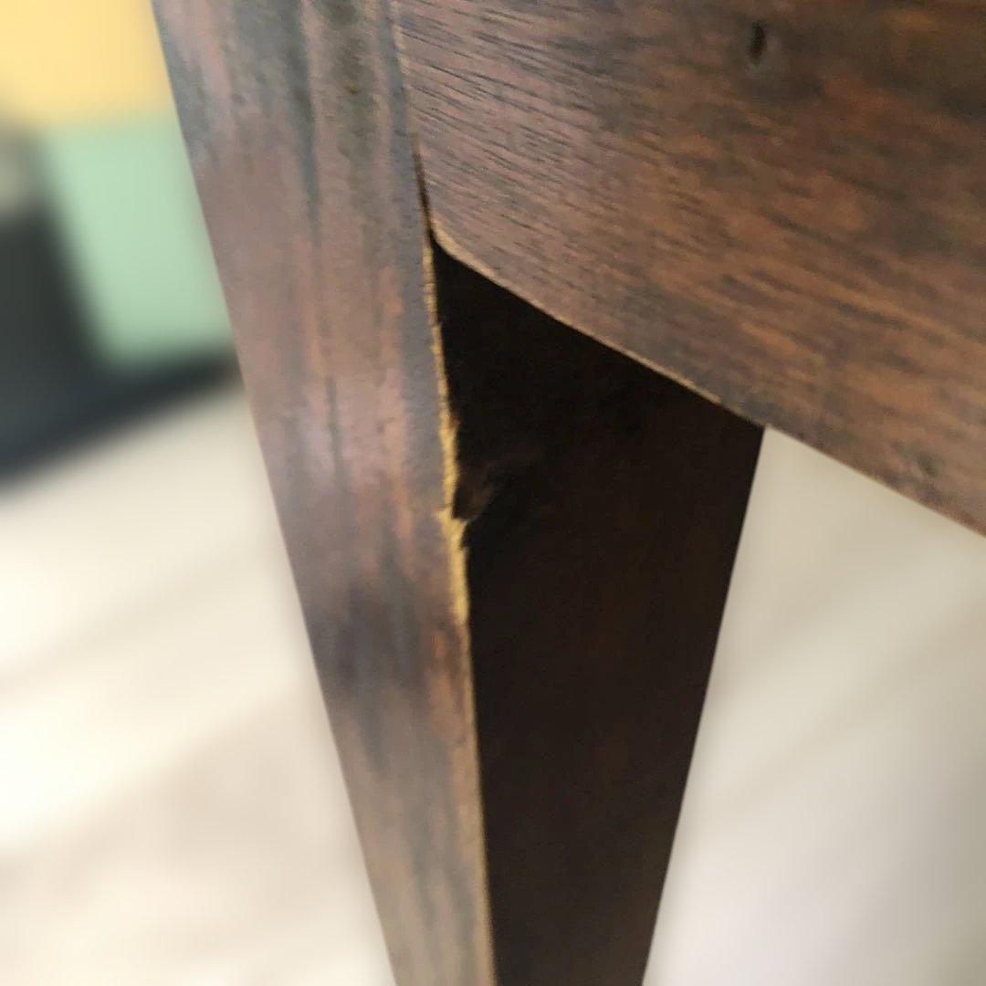 送料込　B-COMPANY バンブーガラステーブル　⭐︎直接お渡し歓迎