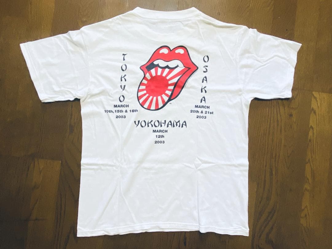 ローリングストーンズ 2003 横浜公演Tシャツ 白 Mサイズ - メルカリ