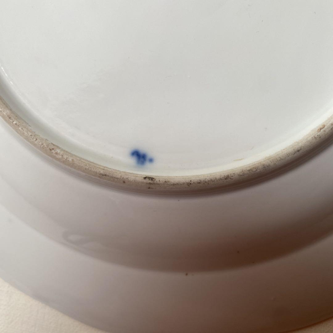 マイセン　レア　一級品　朱金ブルーオニオン　大皿25cm アンティーク