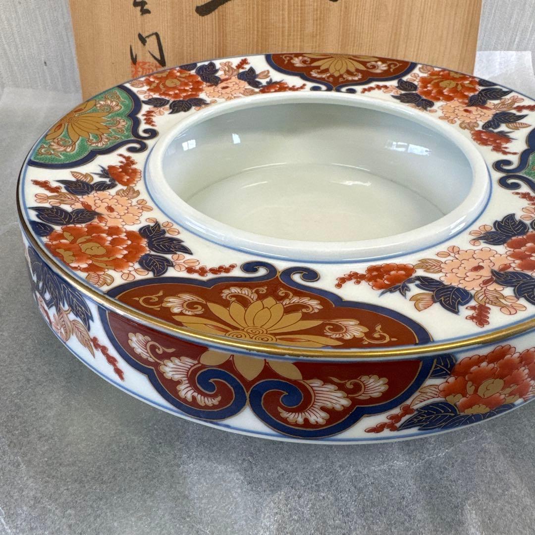 陶器製 花柄 灰皿