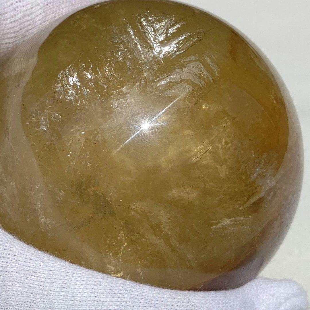 ゴールデンヒーラー　スフィア　天然石　丸玉　台座付き　7cm