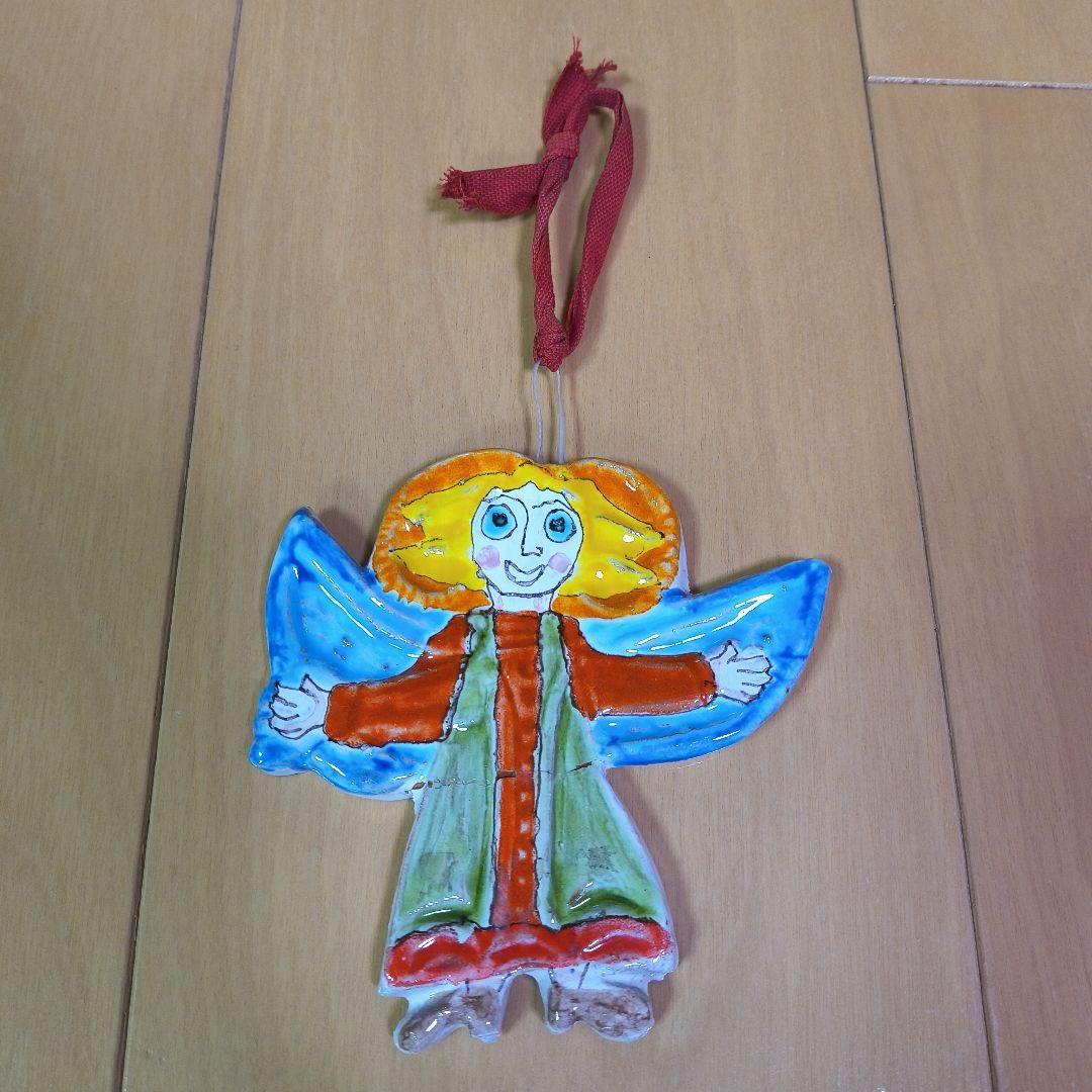 【DESIMONE】デシモーネ　絵皿　人形　イタリア　2点セット