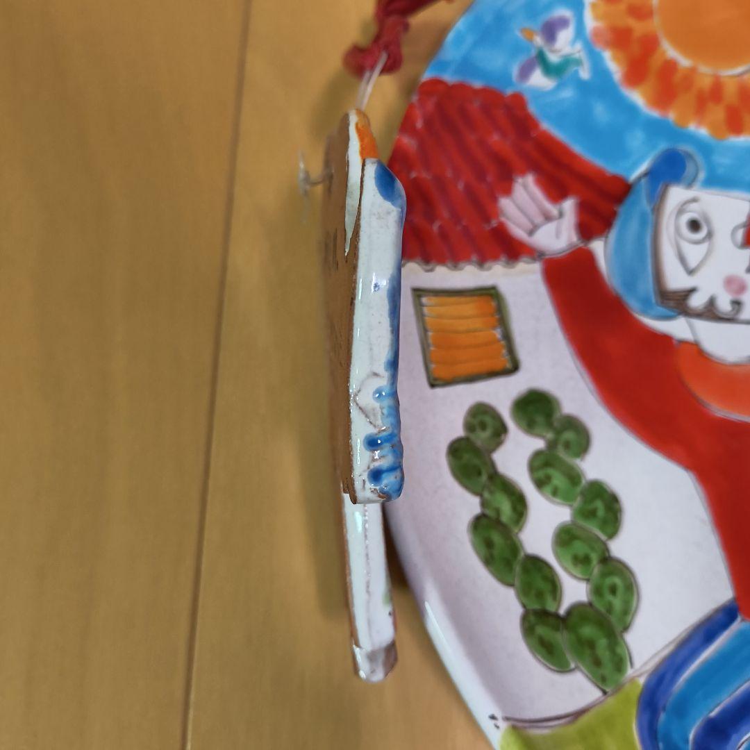 【DESIMONE】デシモーネ　絵皿　人形　イタリア　2点セット