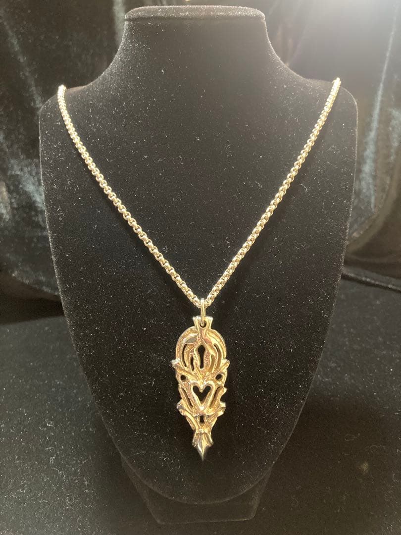 ハートシェイプPendant チェーン付き Silver925