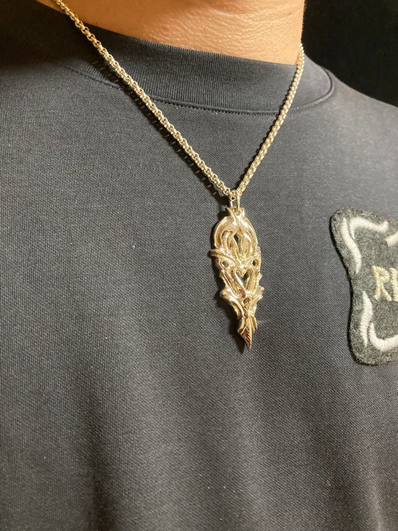 ハートシェイプPendant チェーン付き Silver925