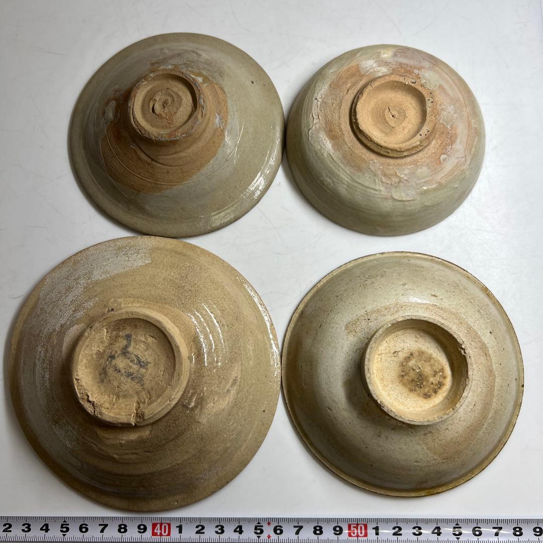 李朝・高麗青磁 16~18世紀 鉢色々10点 東Y7-1226☆