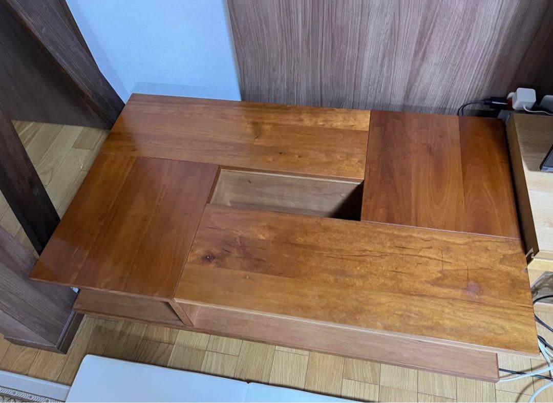 森宣雄デザイン ウォールナット無垢 センターテーブル ローテーブル 送料込