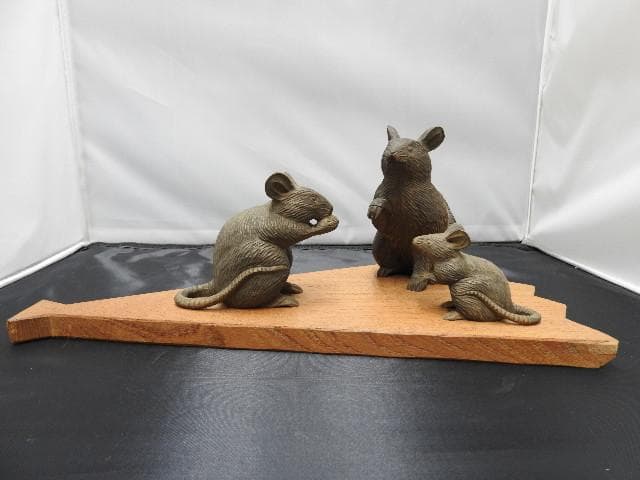 木彫寿子　川口白水作　共箱有　M1075