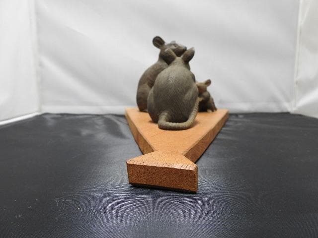 木彫寿子　川口白水作　共箱有　M1075