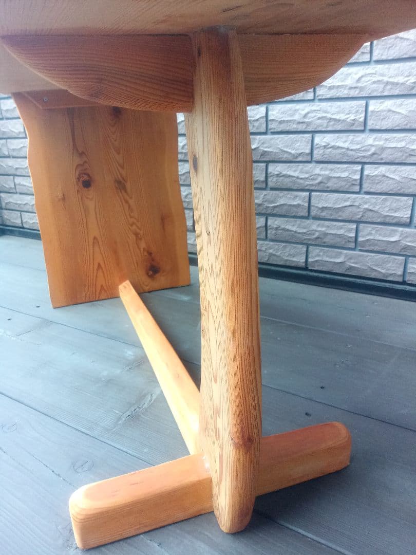 桧ローテーブル（ハンドメイド）