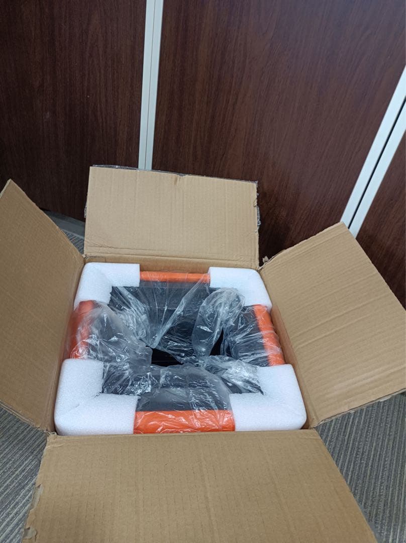 八6628【新品未使用】 5in1 スツールチェア　オレンジ