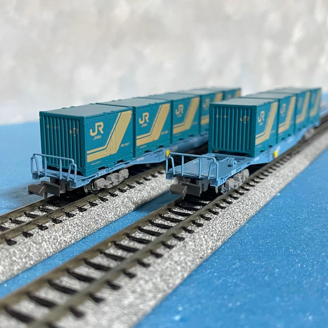 4704】Nゲージ KATO コキ104形 コンテナ付 2両セット ジャンク - メルカリ