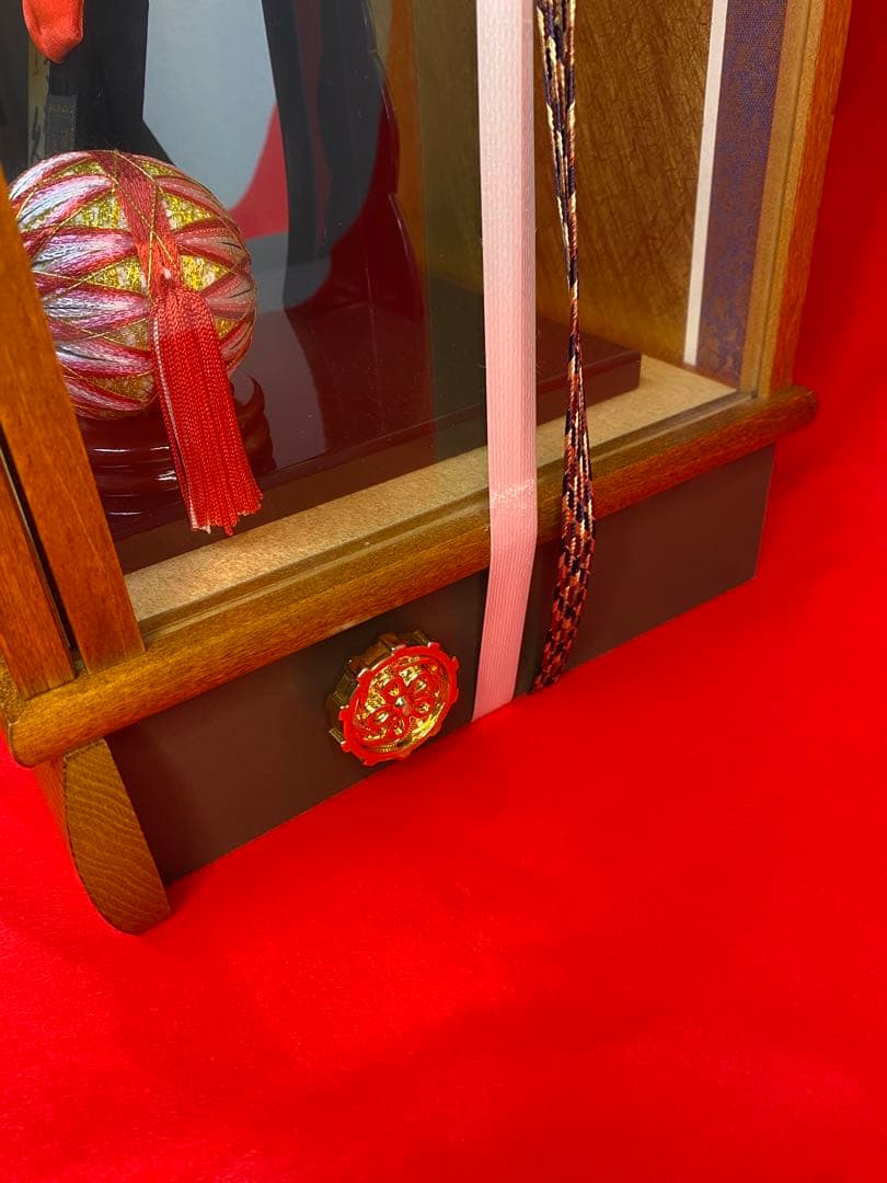 東京久月　羽子板オルゴール付ケース１３号・間口約３１×奥行約２４×高さ約５２㎝