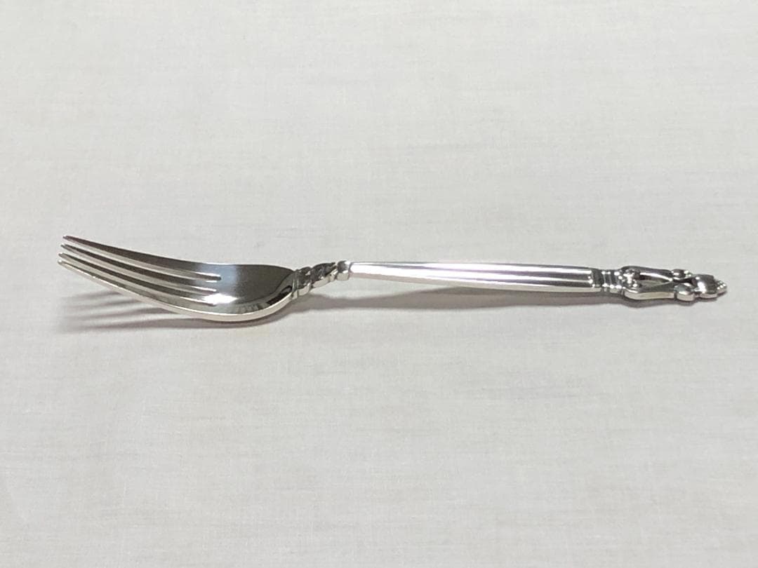 美品 ジョージジェンセン ACORN ディナーフォーク STERLING ②