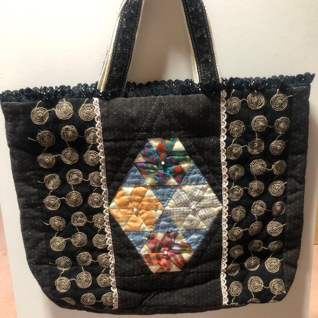 パッチワークキルト　 トートバッグ